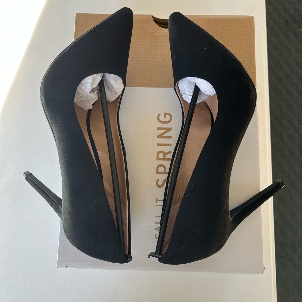 Call it Spring suede heels size 7.5